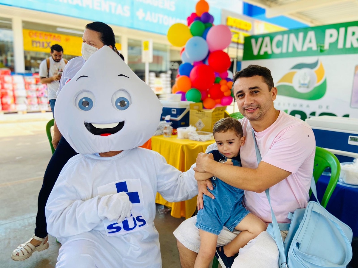 Campanha de vacinação contra gripe no Piauí.