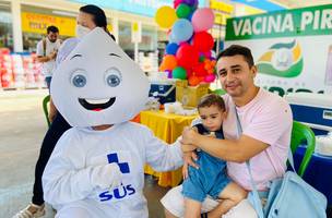 Campanha de vacinação contra gripe no Piauí. (Foto: Ascom/Sesapi)