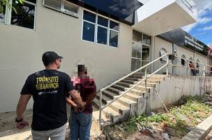 Homem preso por estupro de vulnerável. (Foto: Ascom/SSP)