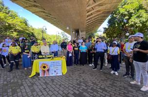 Maio Amarelo promove ações de educação em saúde e o cuidado com o trânsito. (Foto: Foto:SESAPI)