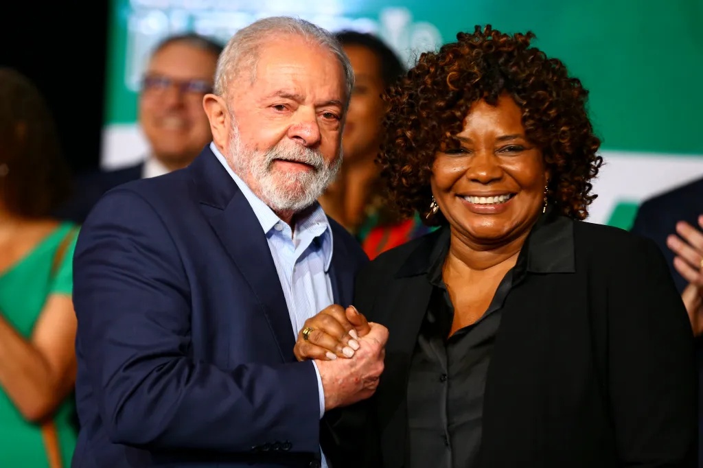 Presidente Lula/Ministra da Cultura Margareth Menezes