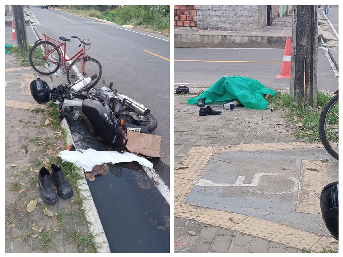 Idoso morre após ser atropelado por moto na zona sudeste de Tersina.