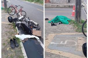 Idoso morre após ser atropelado por moto na zona sudeste de Tersina. (Foto: Reprodução Redes Sociais)