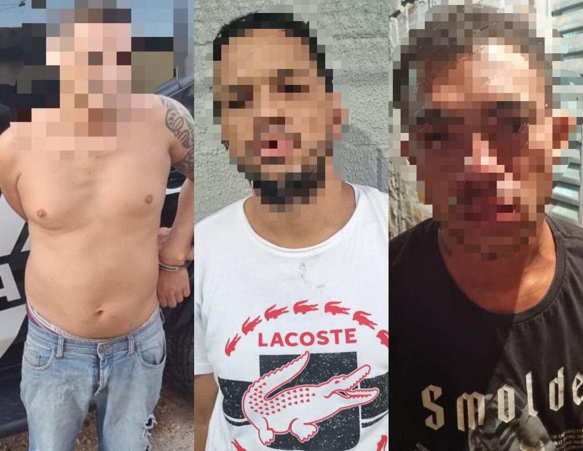 Três pessoas são presas por roubo e tráfico de drogas em Teresina.