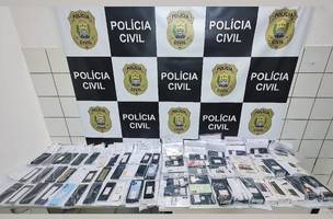 80 celulares roubados são devolvidos aos donos em Teresina. (Foto: Reprodução/ SSP-PI)