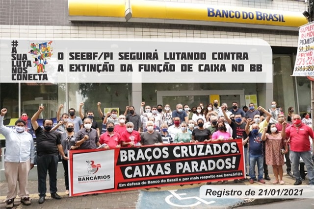 Bancários realizarão manifestação em Teresina.