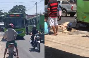 Homem morre após colidir moto em traseira de ônibus em Teresina. (Foto: Reprodução Internet)