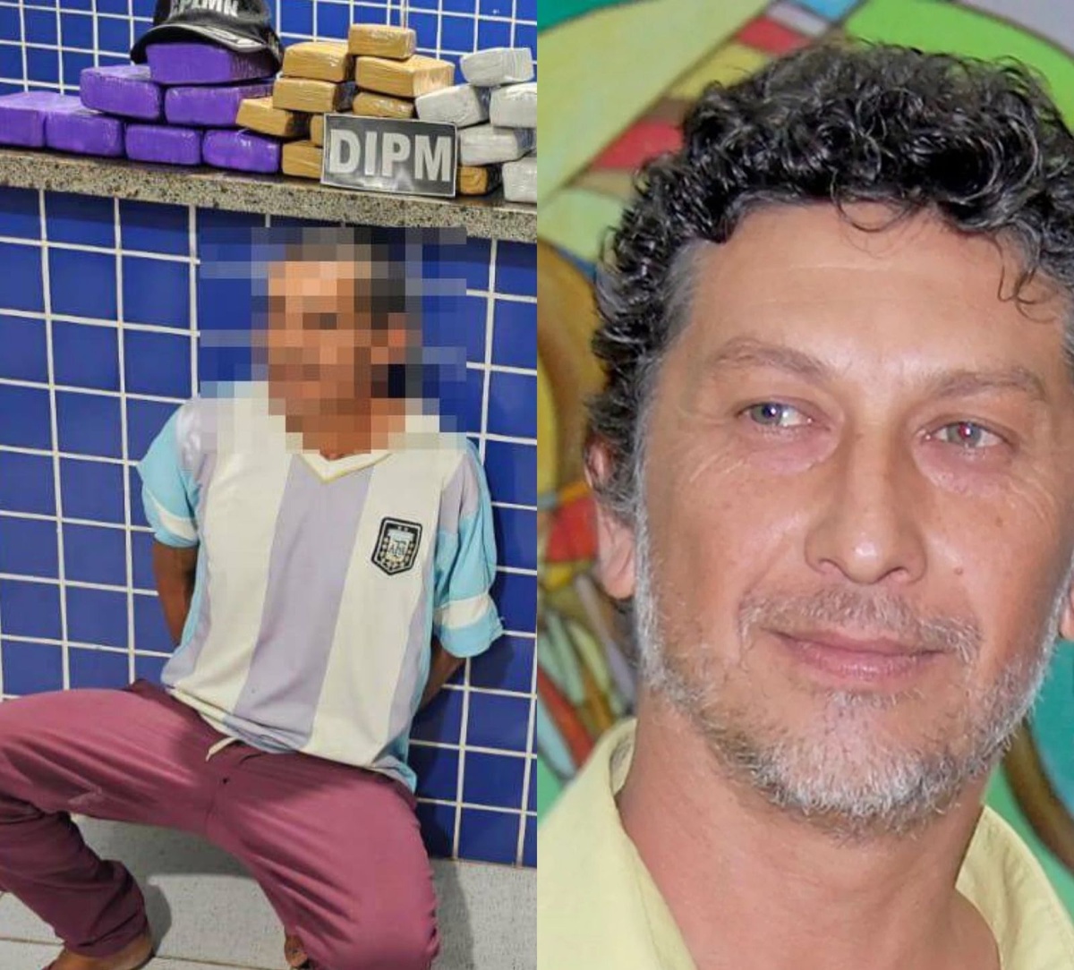 Homem preso com drogas é suspeito de participar da morte do jornalista Léo Veras.