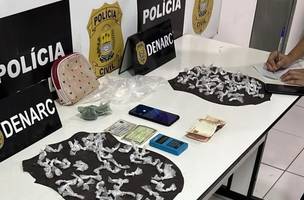 Quatro mulheres presas por tráfico de drogas na zona sul de Teresina. (Foto: Divulgação/Polícia Civil)