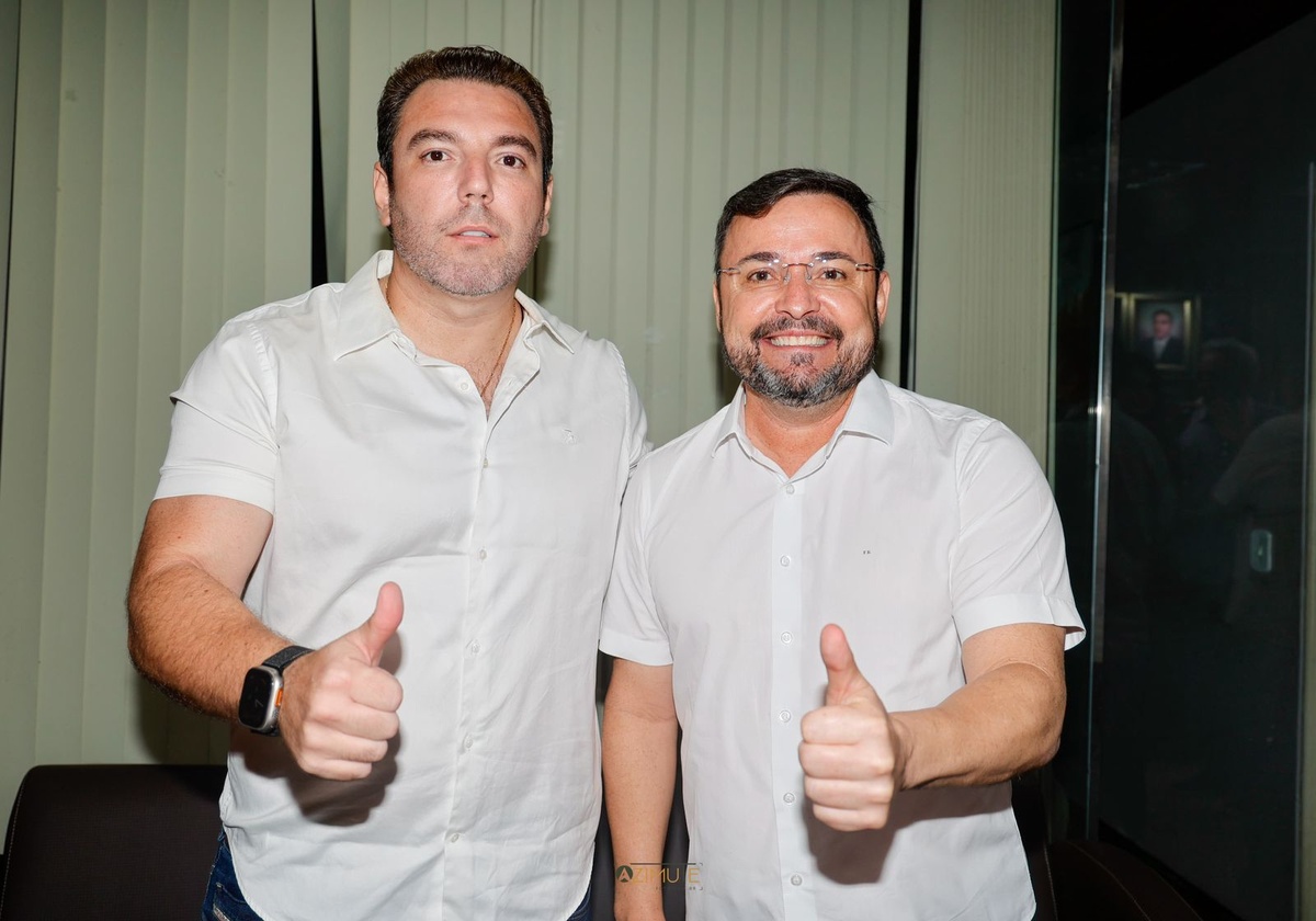 Vereador Markim Costa (PRD) e Fábio Novo (PT).