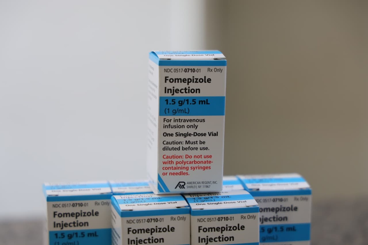 Antídoto fomepizol.