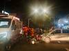 Duas pessoas ficam feridas em colisão entre moto e carro em Teresina; trânsito fica intenso