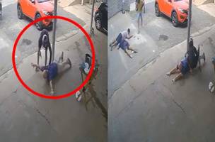 Criminosos armados invadem lava-jato e fogem com celulares e colar. (Foto: Reprodução/ Redes Sociais)