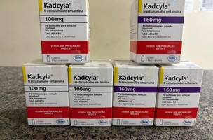 Medicamento Trastuzumabe Entansina. (Foto: Divulgação/ Ascom)