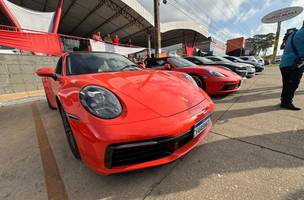 Carros apreendidos durante Operação Need for Speed (Foto: Ascom/SSP)