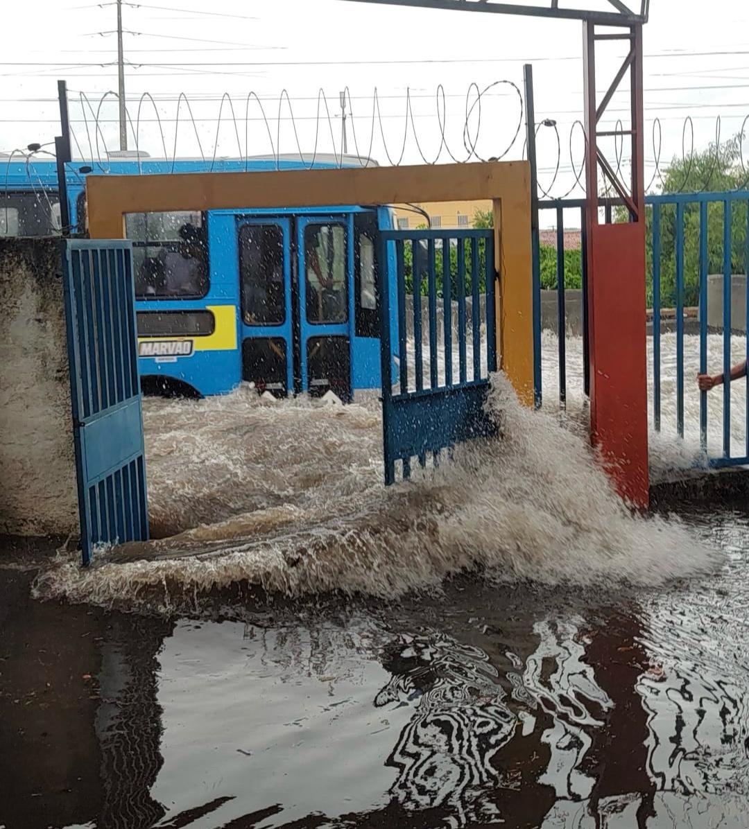 Imagens enviadas por profissionais da escola.