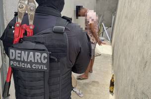 Dois homens são presos por tráfico de drogas na zona sul de Teresina. (Foto: Ascom/ SSP)