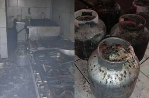 Incêndio atinge hamburgueria e bar na Zona Sul de Teresina. (Foto: Divulgação/ Corpo de Bombeiros)