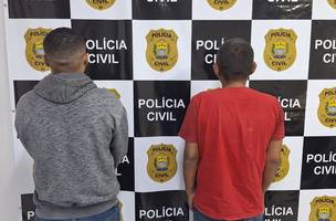 Três pessoas são presas por estelionato no bairro Dirceu em Teresina. (Foto: Ascom/ SSP)