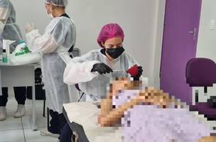 Mulheres atendidas da  Casa da Mulher Brasileira, tem dia de bebelza. (Foto: Reprodução/Assessoria)