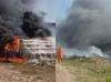 Incêndio atinge depósito de loja de piscinas e espalha fumaça na BR-343 em Parnaíba