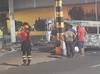 Kombi pega fogo em posto de combustíveis e derrete teto de estabelecimento em Teresina