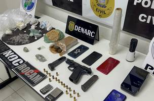 Materiais apreendidos durante a ação policial. (Foto: Divulgação/ SSP-PI)