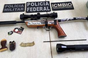 Material apreendido na Operação Sniper. (Foto: Ascom/SSP)