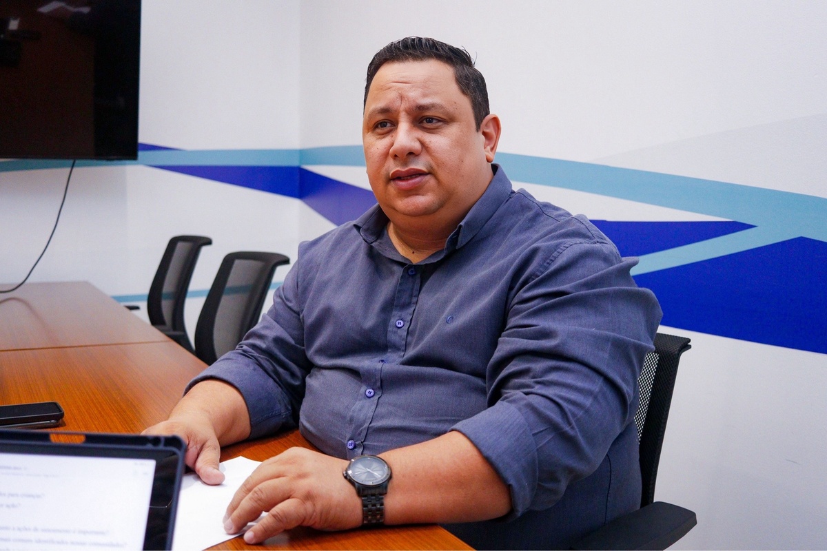 Coordenador de Ação Social da Águas de Teresina, Diecson Prado.
