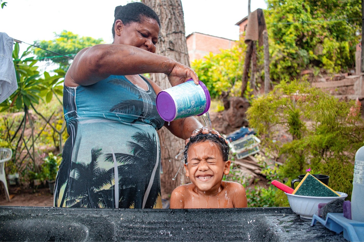 Dona Maria de Fátima, avó de Kelvin.