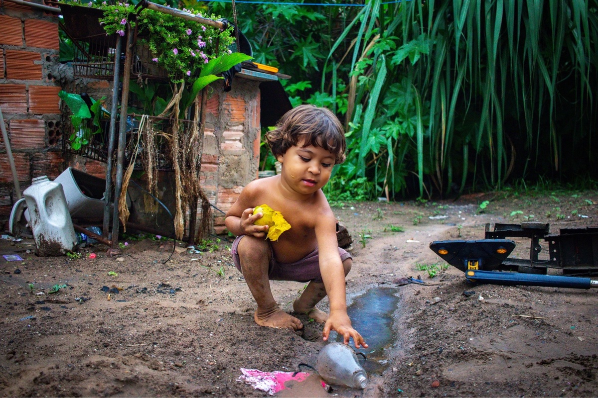 Ravi, de três anos.