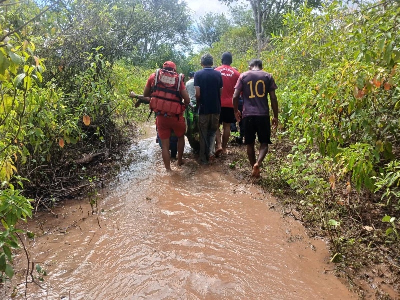Corpo de empresário é encontrado após dois dias de buscas em rio no Sul do Piauí.