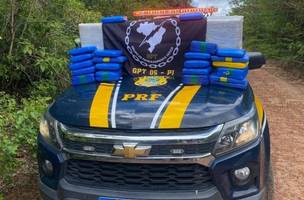 PRF apreende 90 kg de ‘supermaconha’ na divisa entre Piauí e Maranhão. (Foto: Divulgação/ PRF-PI)