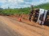 Van tomba em rodovia no interior do Piauí e deixa nove passageiros feridos