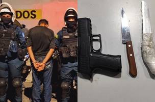 Suspeito de invadir casa e roubar moradora é perseguido por vizinhos e preso em Teresina. (Foto: Reprodução/ Internet)