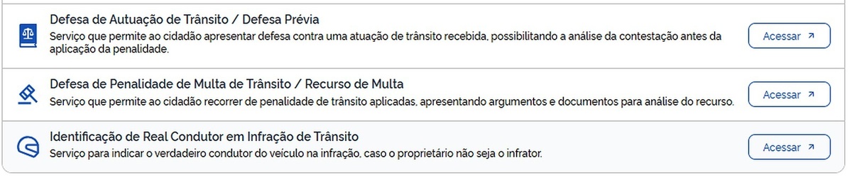 Serviços relacionados a multas de trânsito estão disponíveis no Teresina ON.